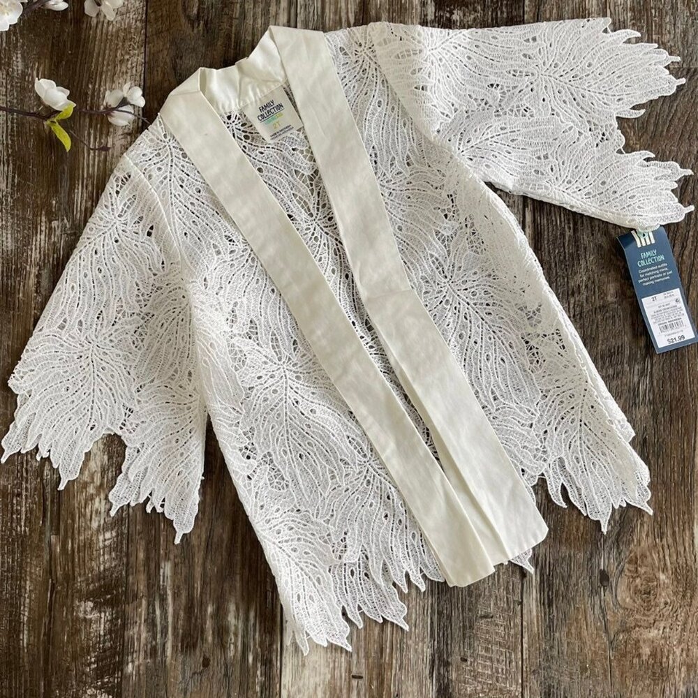 Geniune Kids Girls Lace Cardigan Kimono 2T
